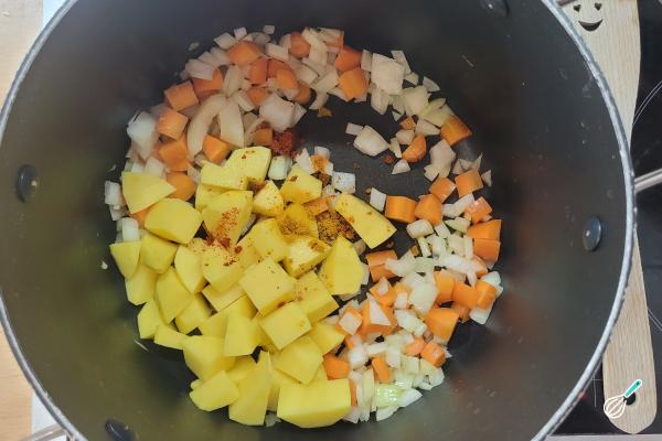 Receita de Creme de lentilha - Passo 4