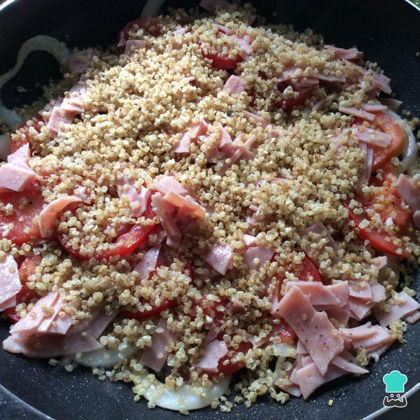 Receita de Omelete com quinoa - Passo 4