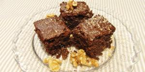 Brownie de chocolate com nozes