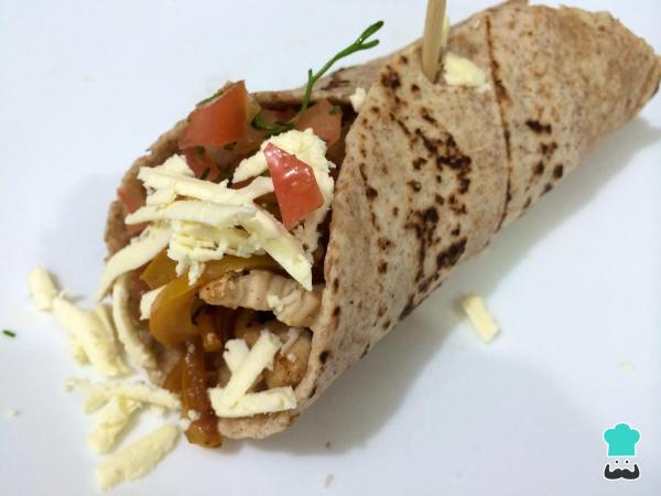 Receita de Fajitas de frango light