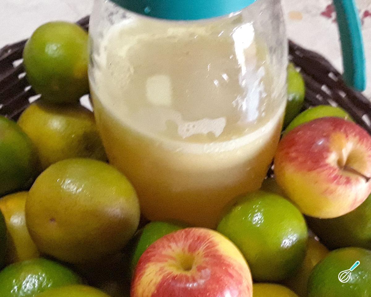 Suco de laranja com maçã