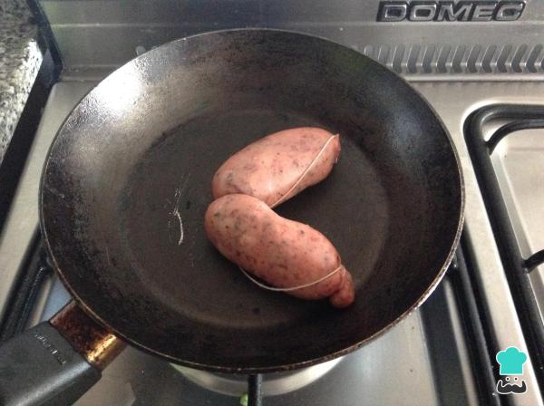 Receita de Lentilhas com chouriço - Passo 2