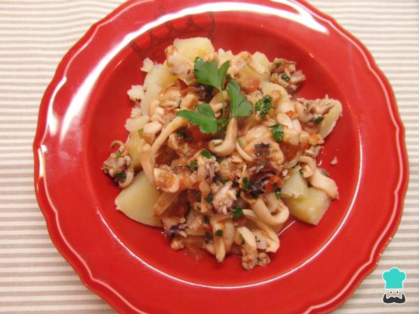 Receita de Choquinhos guisados com batatas - Passo 6