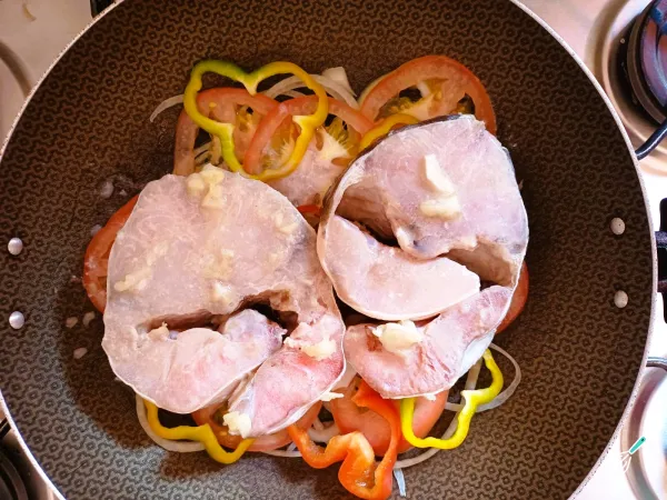 Receita de Moqueca de pintado com camarão - Passo 5