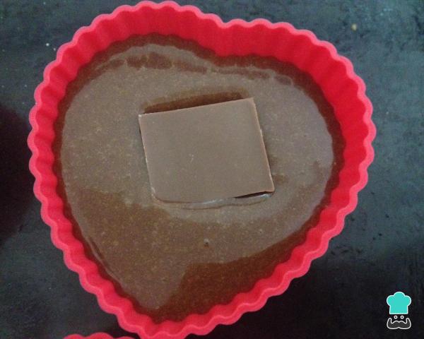 Receita de Vulcão fofo de chocolate - Passo 7