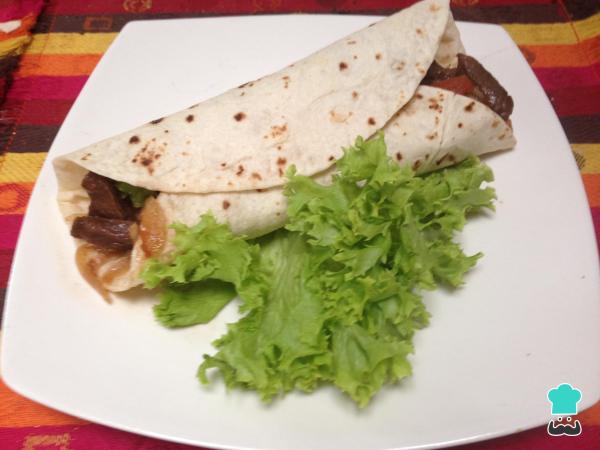 Receita de Tortilha mexicana com lombinho