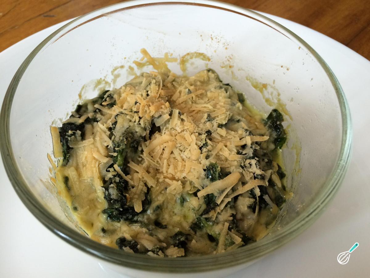 Receita de Espinafre ao forno com queijo