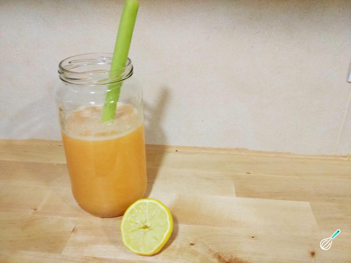 Suco antioxidante de cenoura