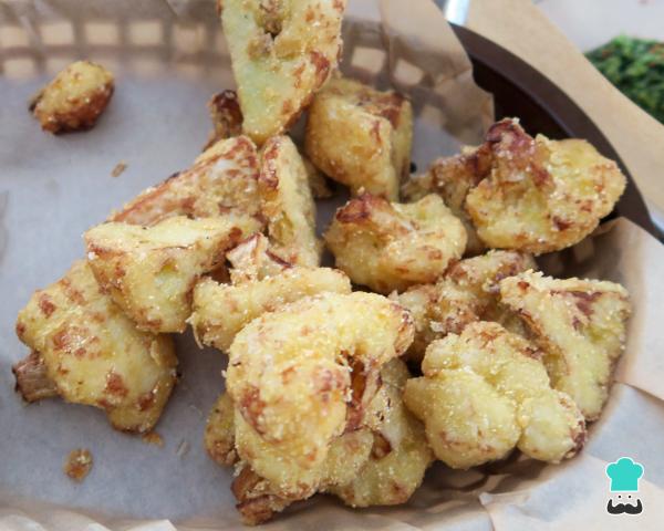 Receita de Couve flor à milanesa na AirFryer