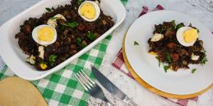 Receita de Virado de feijão com ovo