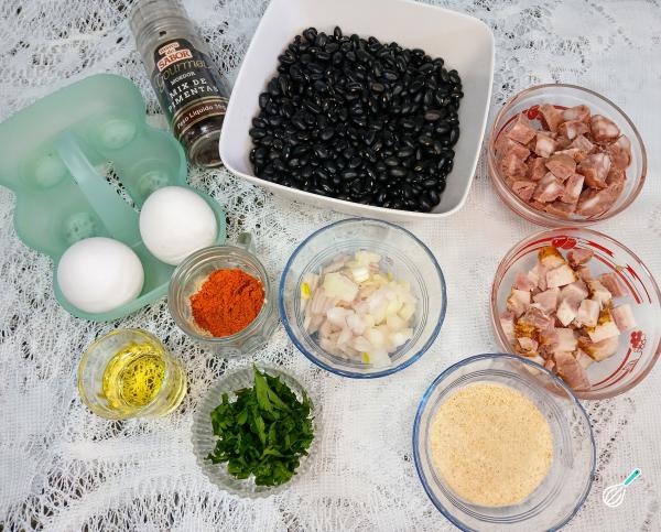 Receita de Virado de feijão com ovo - Passo 1