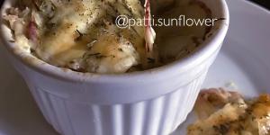Batata gratinada no forno