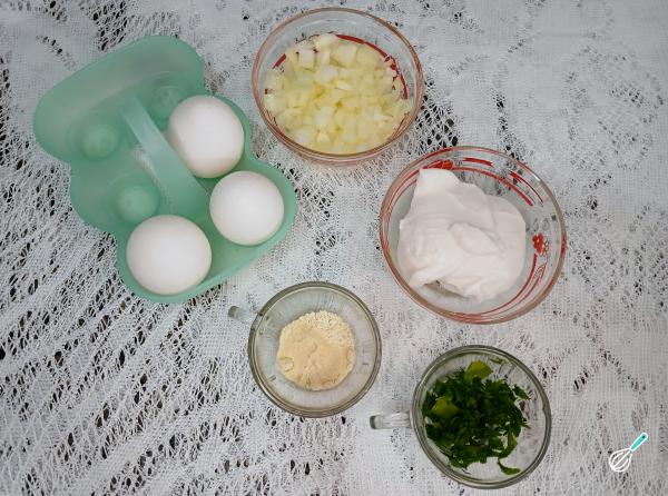 Receita de Patê de ovo fit - Passo 1