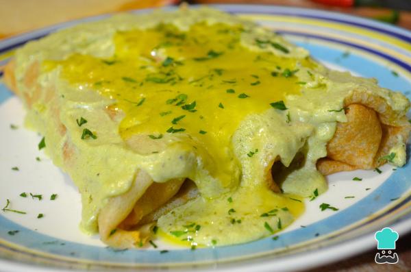 Receita de Crepe recheado