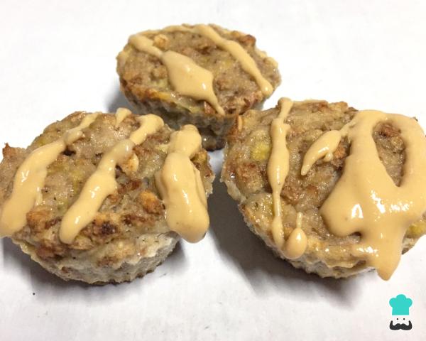 Receita de Muffin de banana e granola delicioso