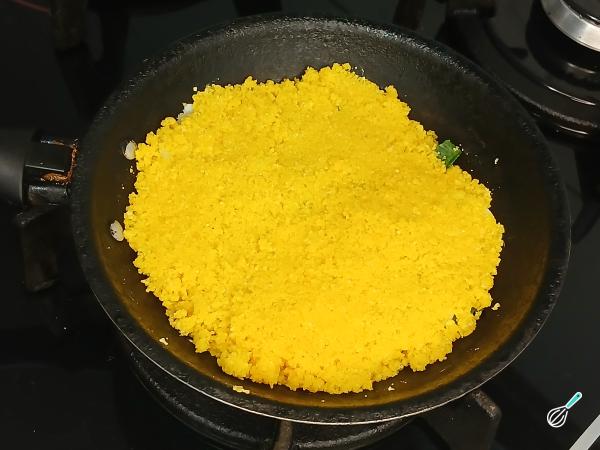 Receita de Cuscuz de frigideira - Passo 5