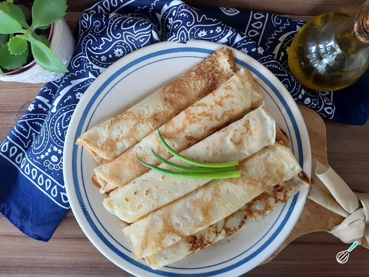 Receita de Como fazer panqueca simples salgada