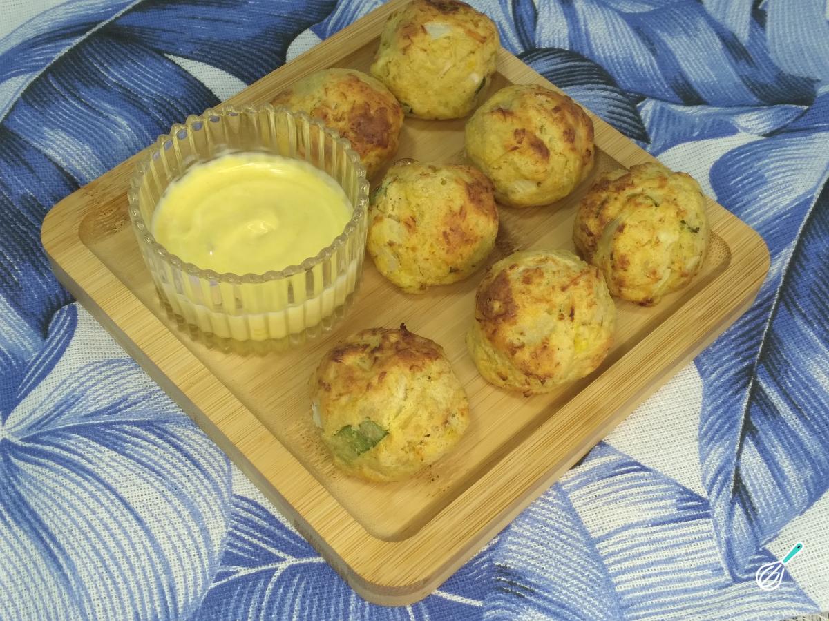 Receita de Bolinho de batata doce na air fryer