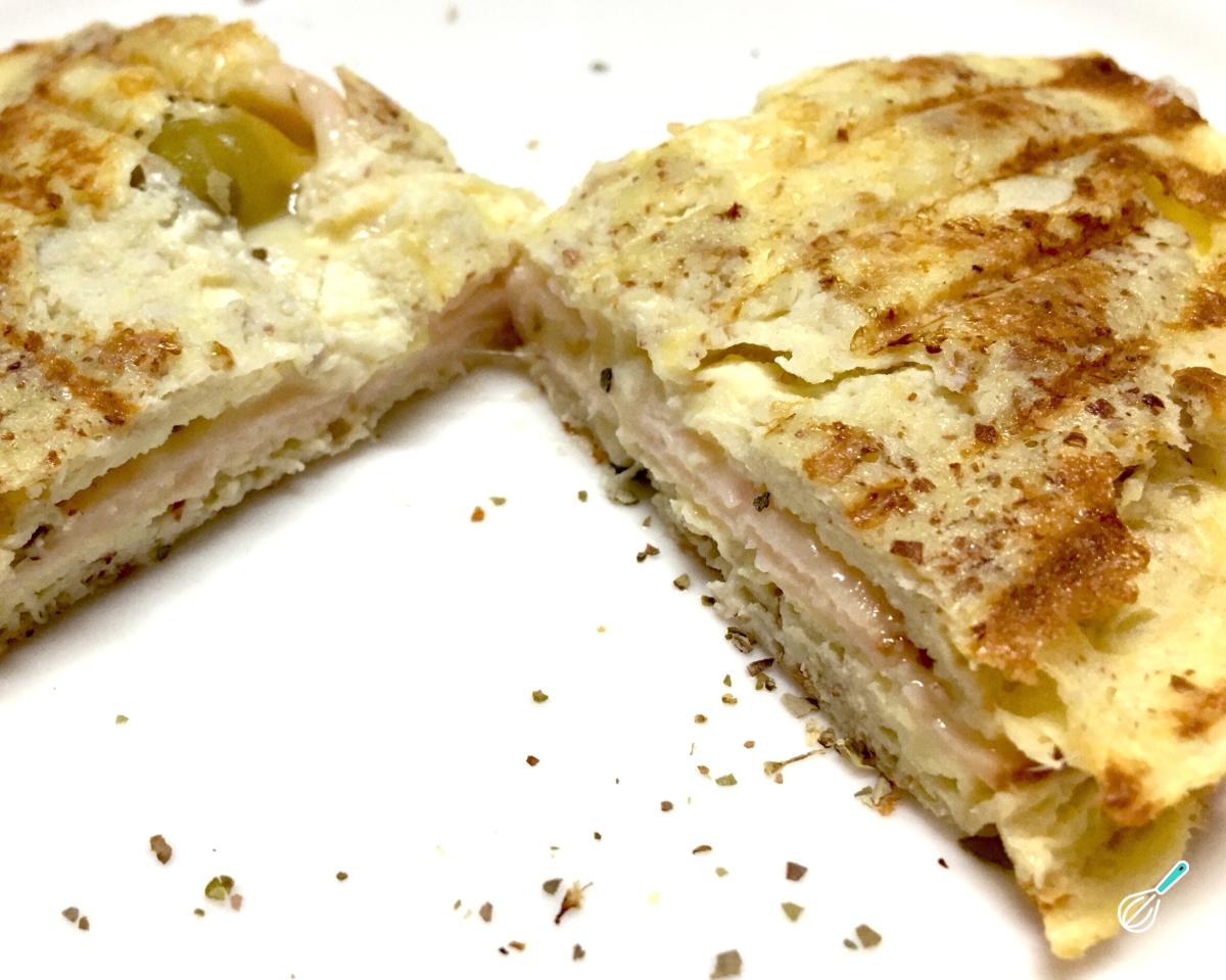 Receita de Panqueca salgada de micro-ondas