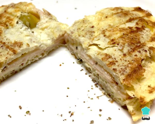 Receita de Panqueca salgada de microondas