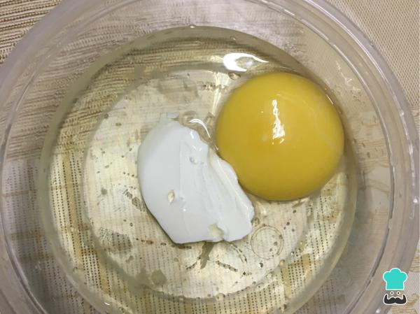 Receita de Panqueca salgada de microondas - Passo 1