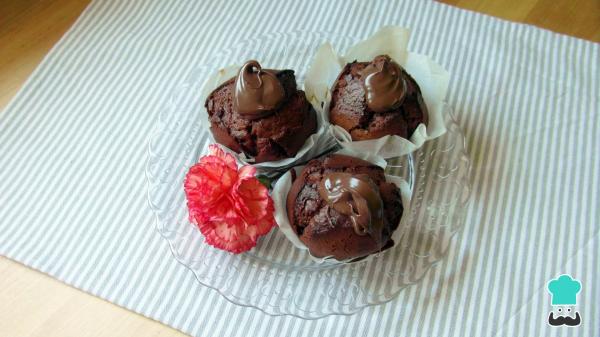 Receita de Cupcakes de Nutella com 4 ingredientes