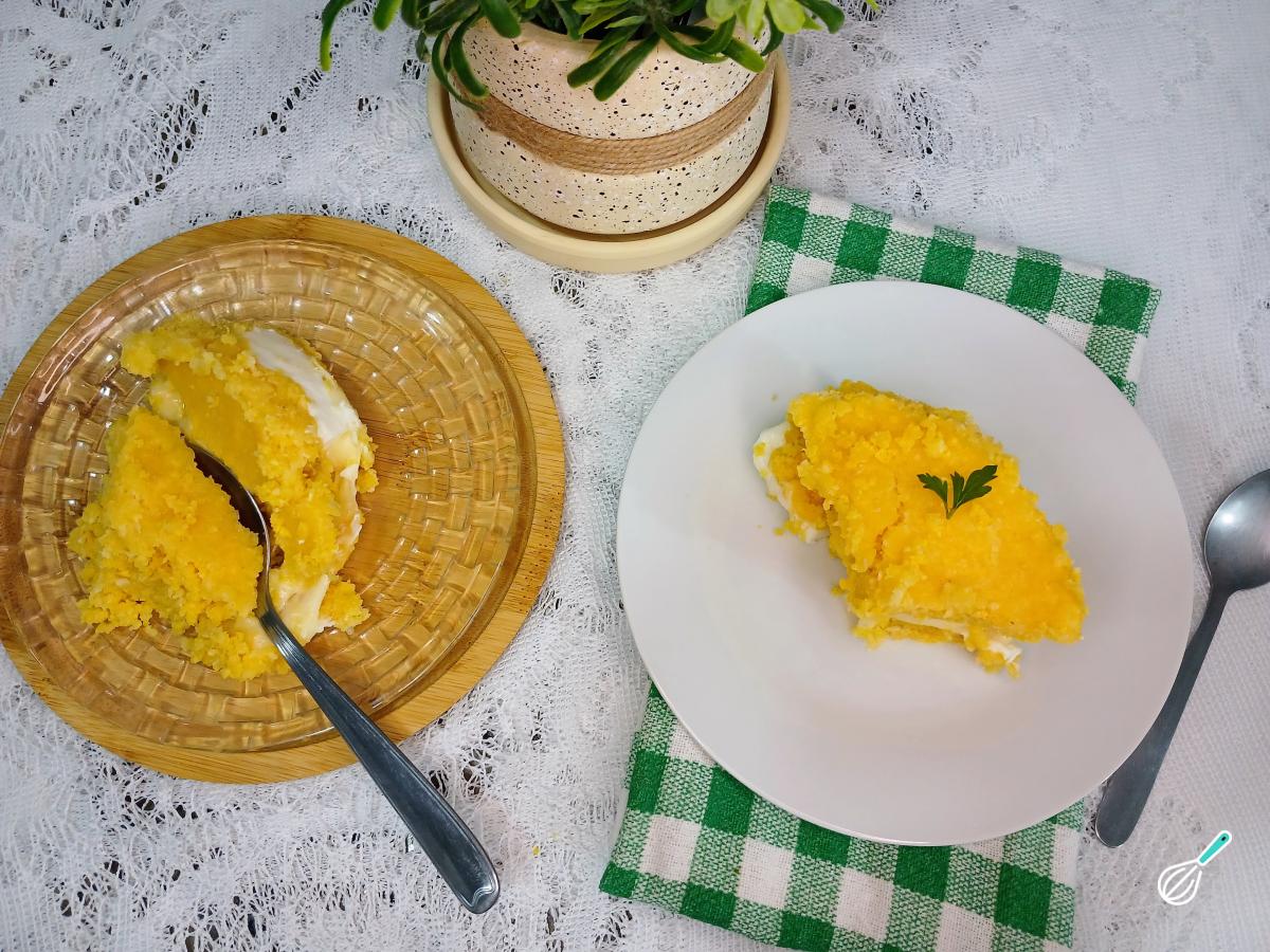 Receita de Cuscuz com ovo e queijo