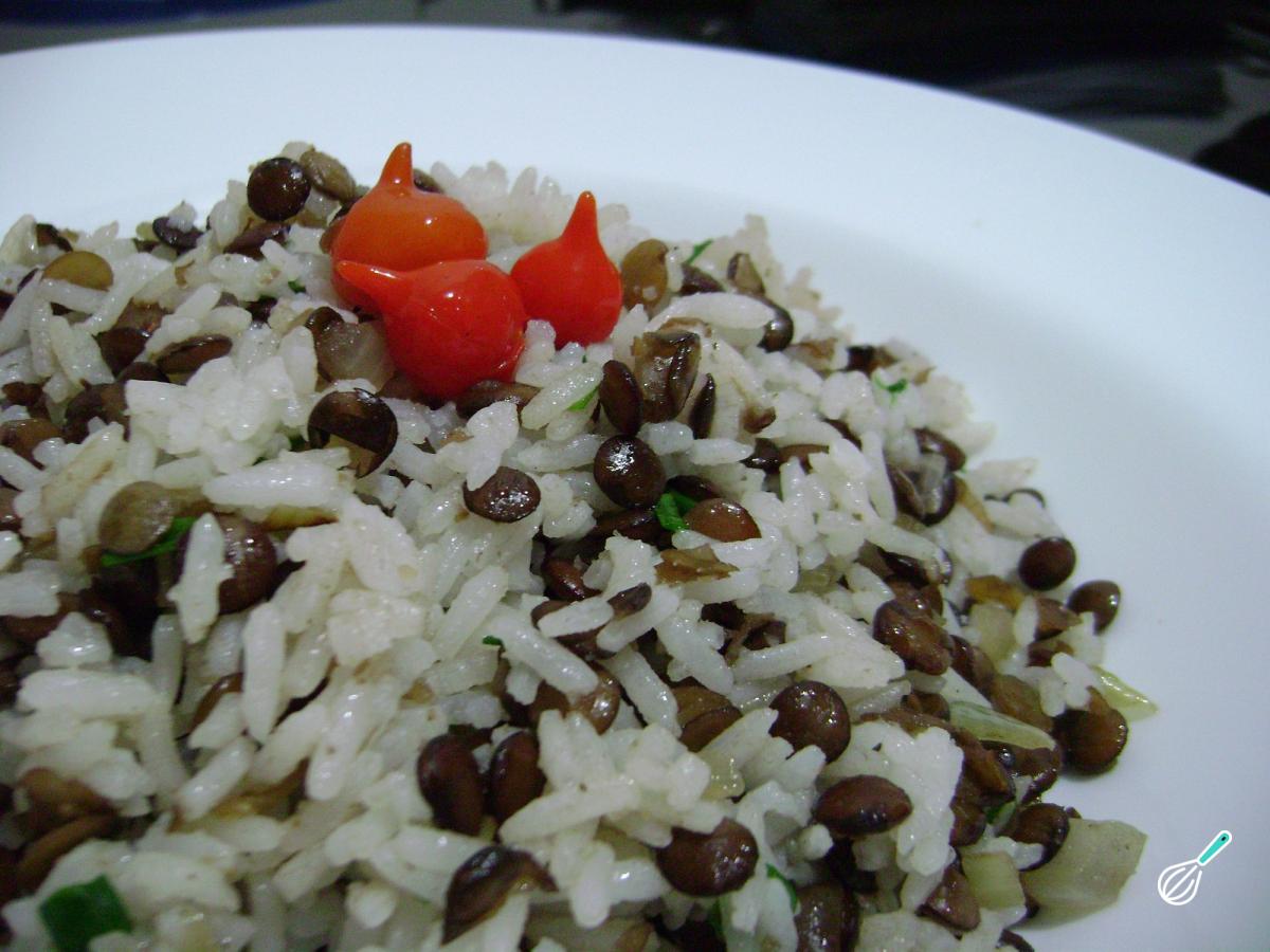 Receita de Arroz com lentilha para o Ano Novo