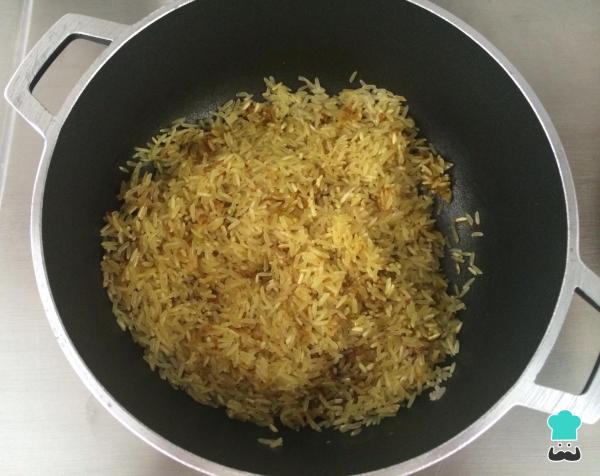 Receita de Arroz ao curry com cebola - Passo 5