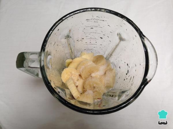 Milkshake de Banana e maçã - Passo 3