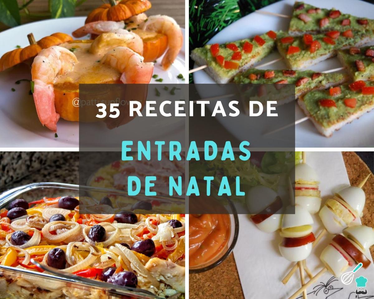 35 receitas de entrada para ceia de Natal