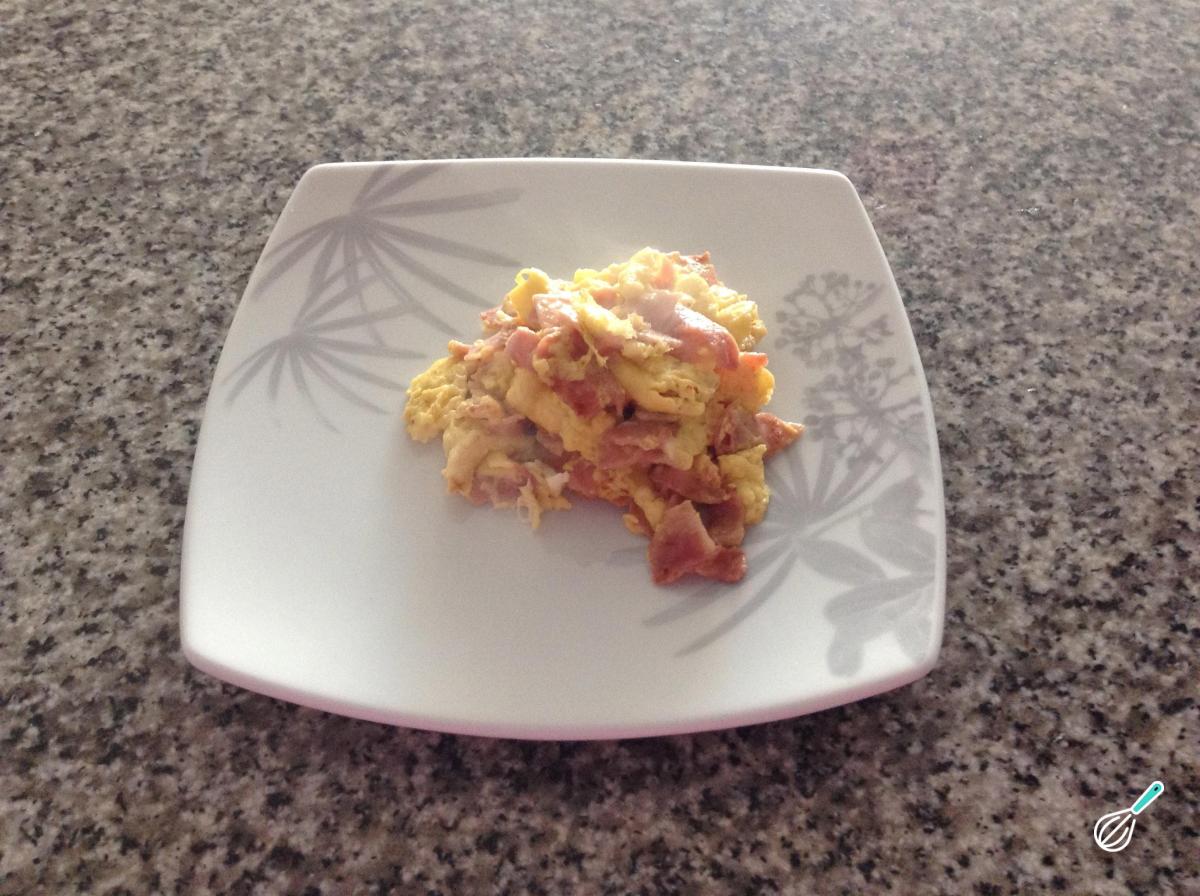 Receita de Ovos mexidos com presunto fácil