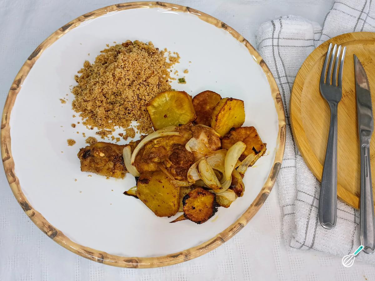 Receita de Batata doce com frango