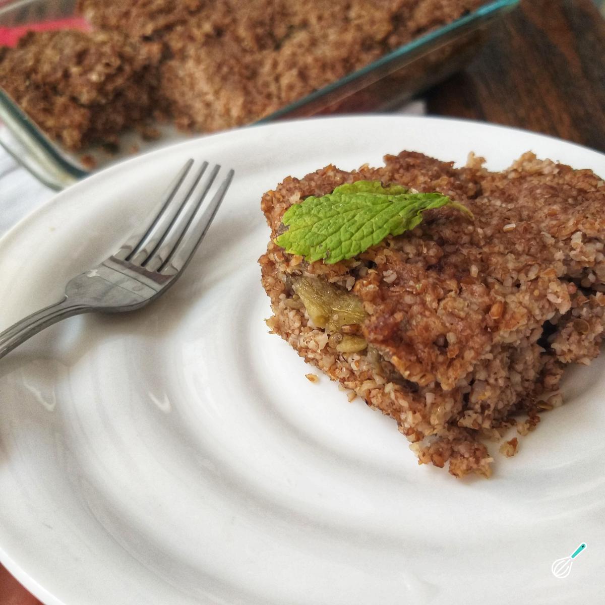 Receita de Quibe de forno recheado com berinjela