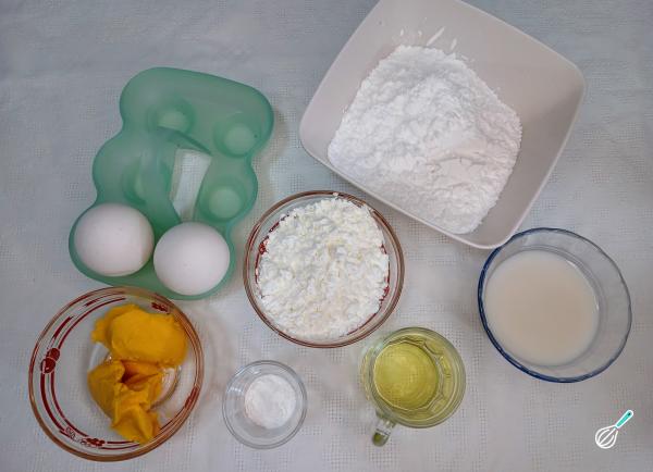 Receita de Bolo salgado de polvilho - Passo 1