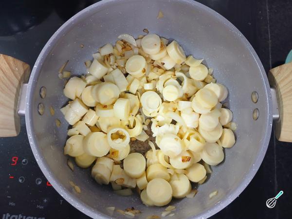 Receita de Bobó de palmito - Passo 5