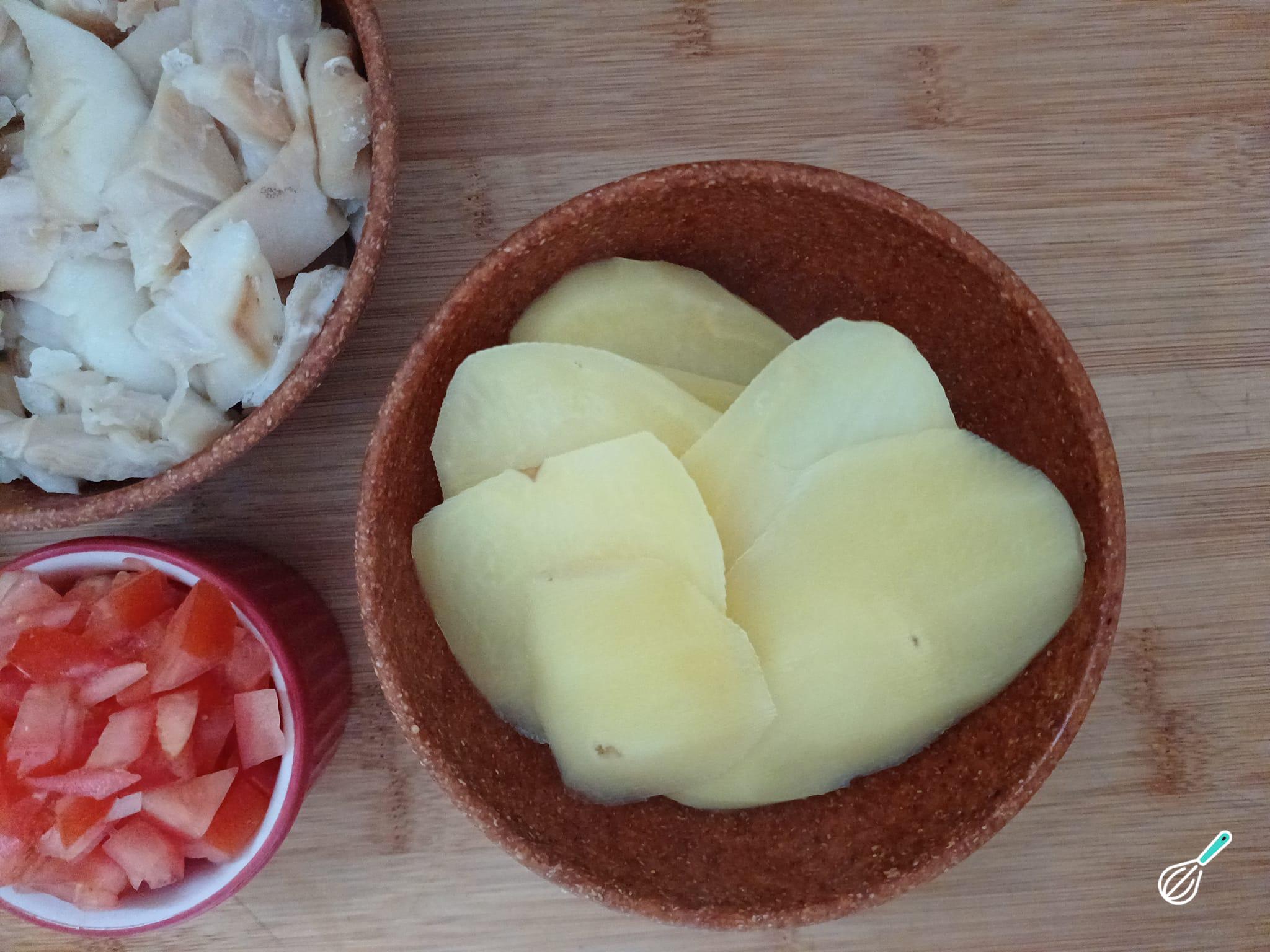 Bacalhau cremoso gratinado - Super cremoso!