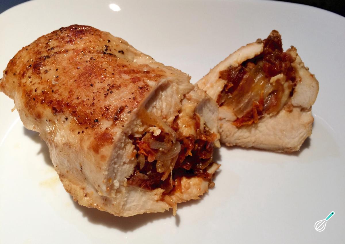 Receita de Frango recheado com tomate seco