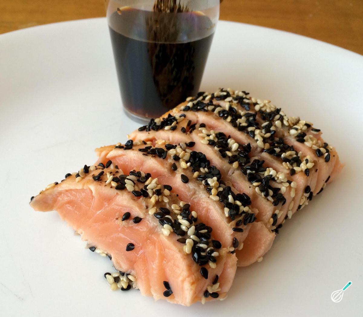 Receita de Tataki de salmão com gergelim