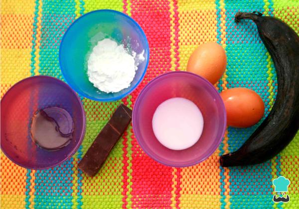 Receita de Panqueca de banana paleo - Passo 1