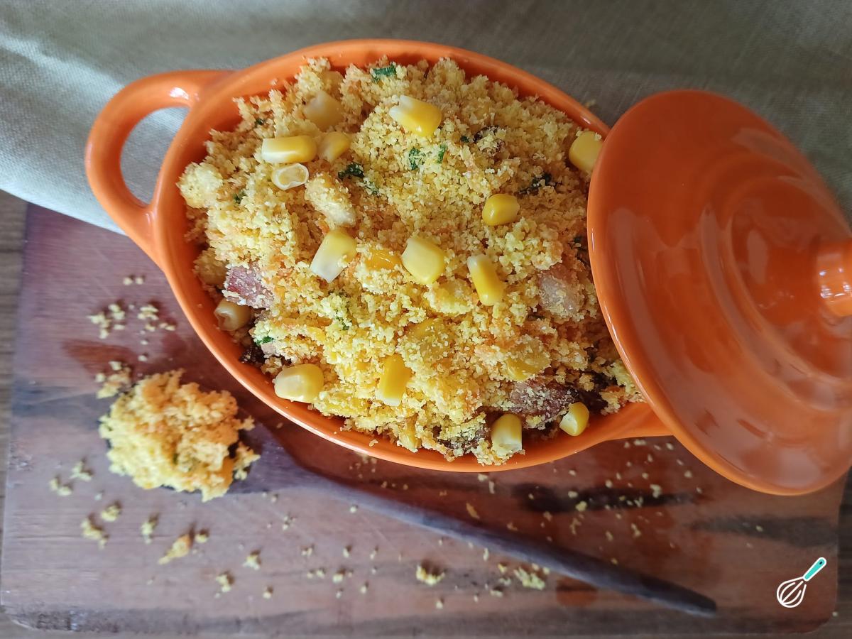 Receita de Farofa de milho