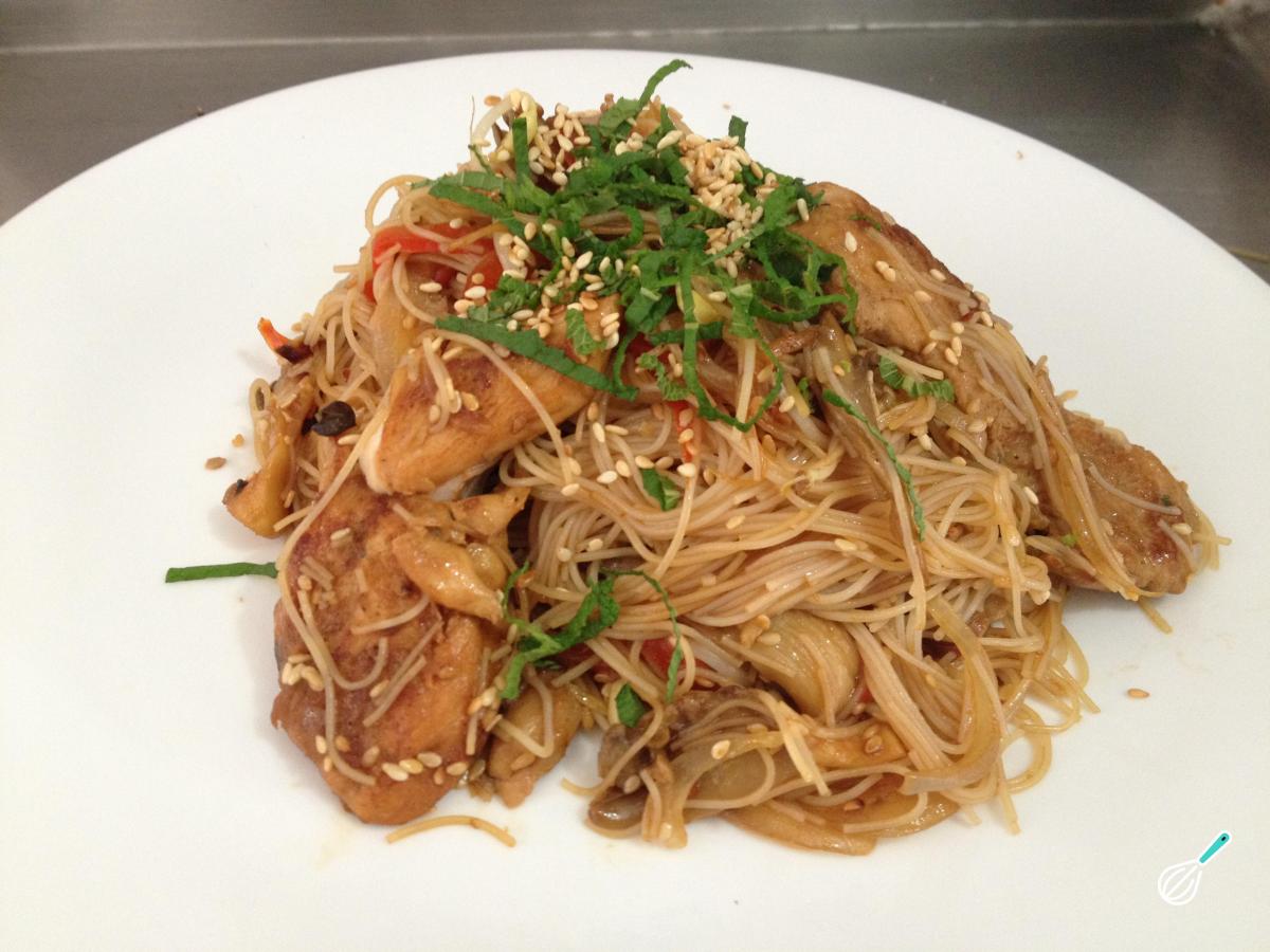 Receita de Espaguete asiático