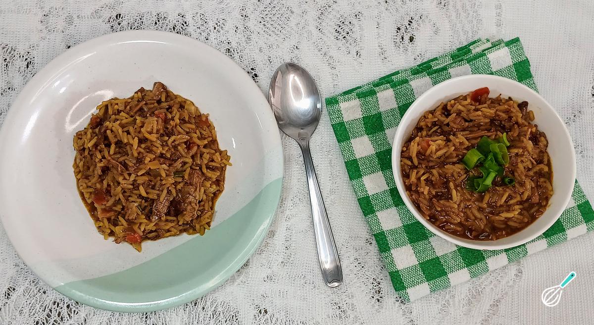 Receita de Arroz caldoso de costela