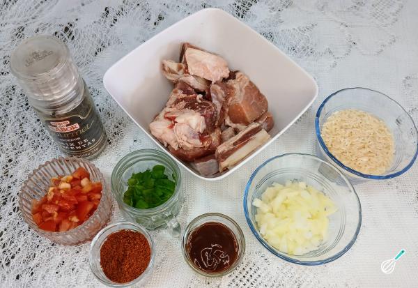 Receita de Arroz caldoso de costela - Passo 1