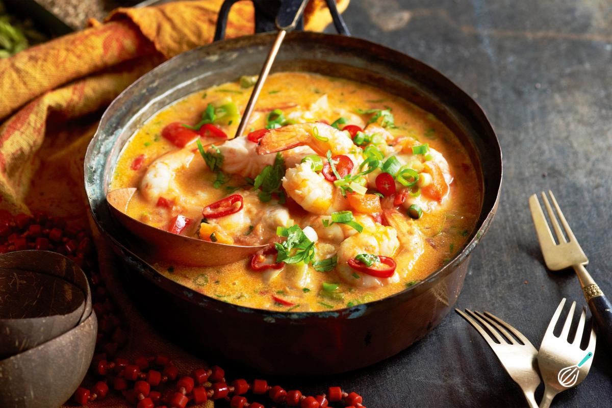 Receita de Moqueca de camarão