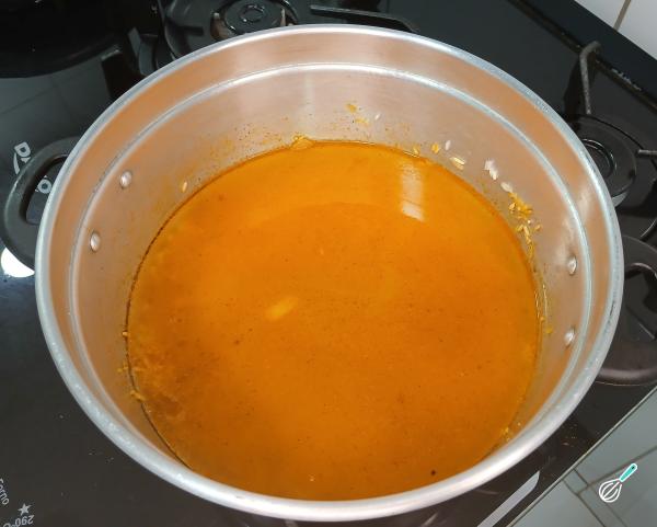 Receita de Arroz colorido com calabresa - Passo 3