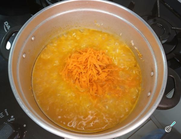 Receita de Arroz colorido com calabresa - Passo 4