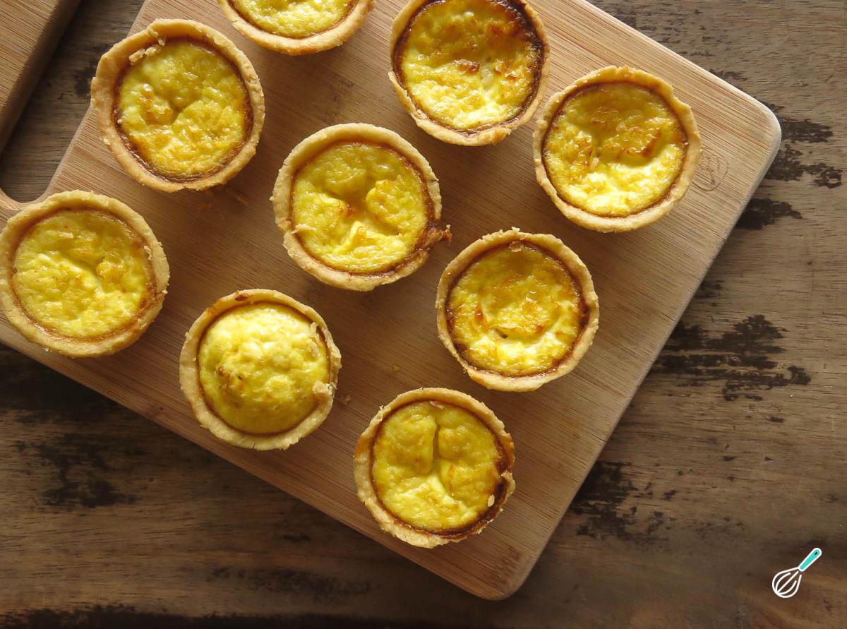 Receita de Empada de queijo fácil aberta