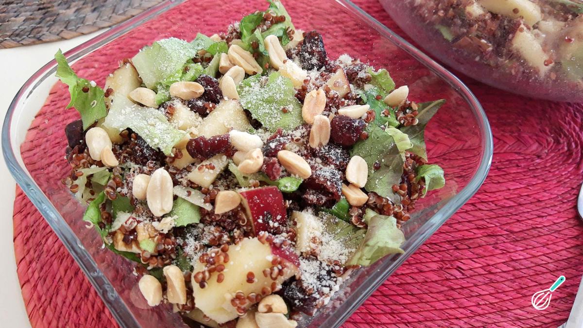 Receita de Salada de quinoa vermelha