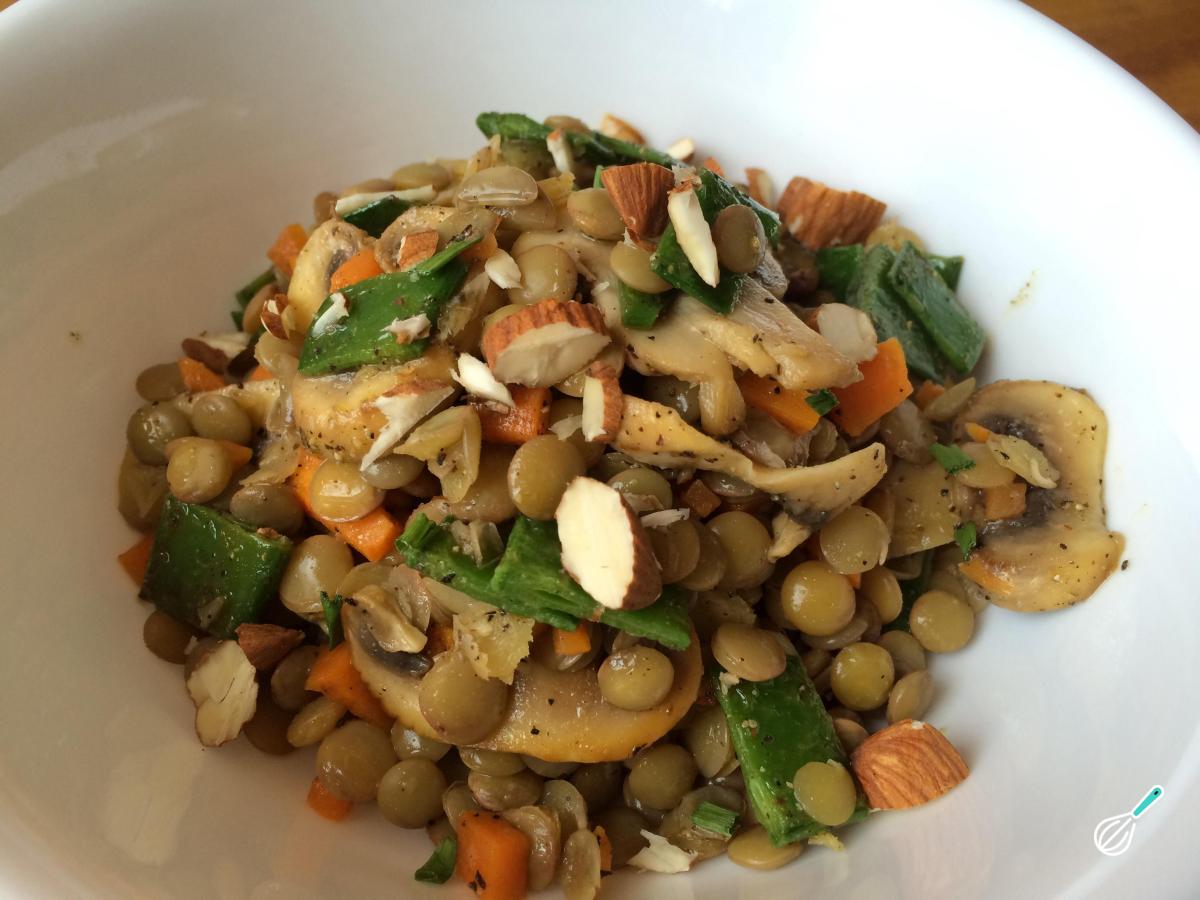 Receita de Salada de lentilha light